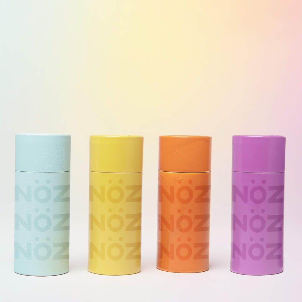 all the colors of Nöz environmentally friendly sunscreen